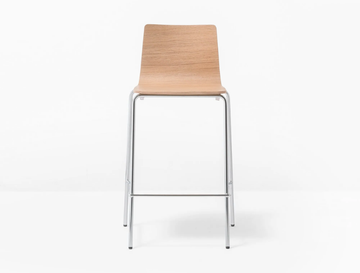 INGA 5616 - Wooden stool with footrest by Pedrali