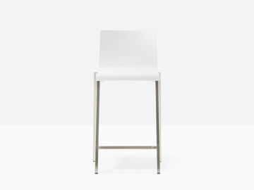 KUADRA 1102 - High stool with footrest by Pedrali