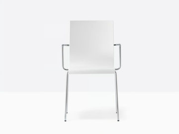 KUADRA 1115 - Plastic chair with armrests by Pedrali