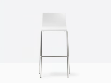KUADRA 1116 - Technopolymer stool with back by Pedrali