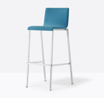KUADRA 1126 - High stool with footrest by Pedrali