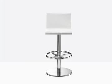 KUADRA 4415KUTP - Swivel methacrylate stool by Pedrali