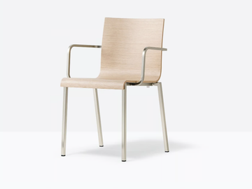 KUADRA XL 2412 - Stackable chair by Pedrali