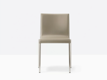 KUADRA XL 2461 - Upholstered steel chair by Pedrali