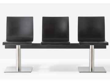 KUADRA XL 2603 / 2606 - Wood veneer beam seating by Pedrali