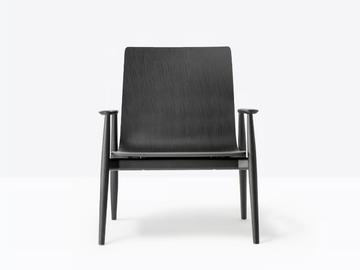 MALMÖ 299 - Ash easy chair with armrests by Pedrali