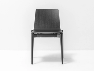 MALMÖ 390 - Stackable wooden chair by Pedrali