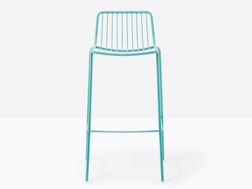 NOLITA 3658 - High metal stool with back by Pedrali