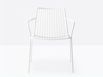 NOLITA 3659 - Metal chair with armrests by Pedrali