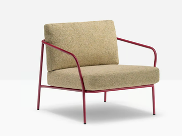 NOLITA RELAX - Fabric garden armchair with armrests by Pedrali