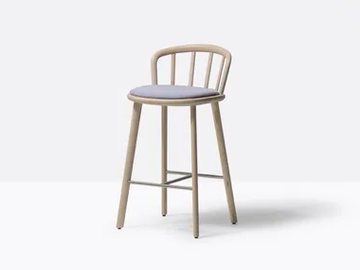 NYM 2838/A - High ash stool with integrated cushion by Pedrali