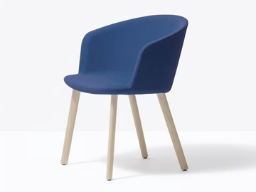 NYM SOFT 2837 - Upholstered fabric chair with armrests by Pedrali