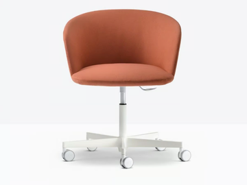NYM SOFT 2877 - Swivel upholstered chair with 5-spoke base by Pedrali