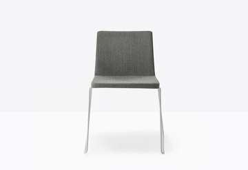 OSAKA METAL 5724 - Sled base upholstered chair by Pedrali