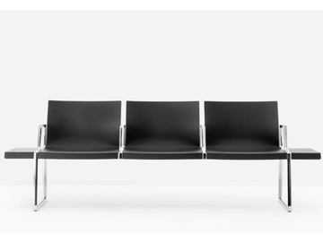 PLURAL P02013/2014/2016/2019 - Bench with armrests by Pedrali