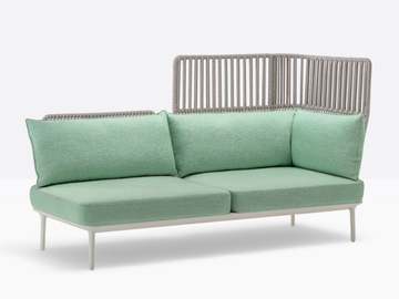 REVA COCOON RVC024/026 - High-back fabric garden bench by Pedrali