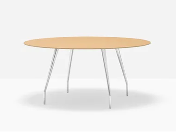 RIZZ - Round aluminium table by Pedrali