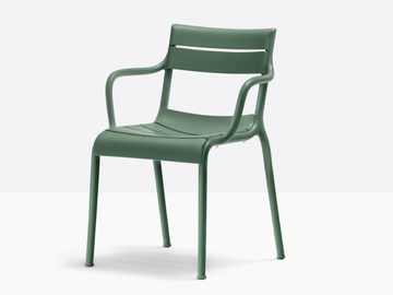 SOUVENIR 555 - Polypropylene garden chair with armrests by Pedrali