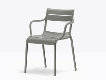 SOUVENIR 555RM - Stackable polypropylene chair with armrests by Pedrali