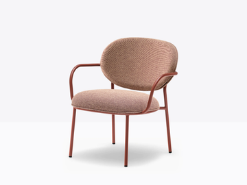 STIEL 2969 - Fabric easy chair with armrests by Pedrali