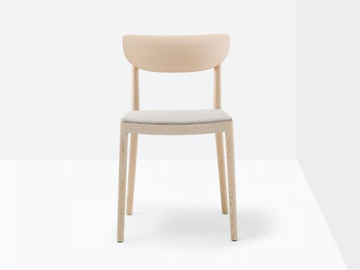 TIVOLI 2802 - Ash chair with integrated cushion by Pedrali