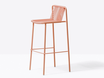 TRIBECA 3668 - Powder coated steel garden stool by Pedrali