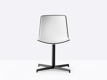 TWEET 890/2 - Swivel with 4-spoke base polypropylene chair by Pedrali