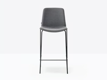 TWEET 896/2 - Upholstered stackable stool by Pedrali