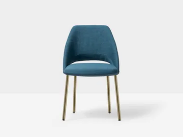 VIC METAL 656 - Upholstered fabric chair by Pedrali