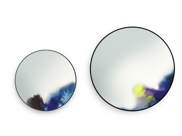 FRANCIS - Round mirror with aluminium frame by Petite Friture