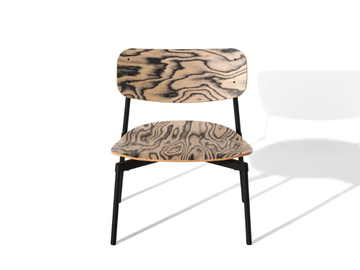 FROMME - Stackable Alpi wooden easy chair by Petite Friture