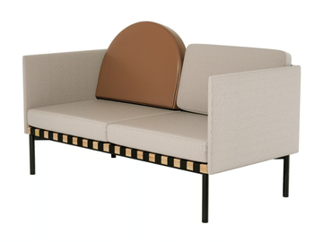 GRID - Fabric small sofa by Petite Friture
