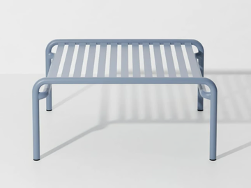 WEEK-END - Rectangular powder coated aluminium bistro side table by Petite Friture