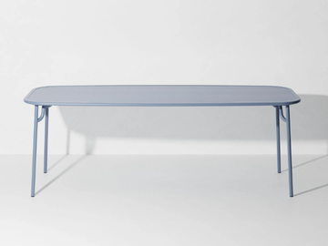 WEEK-END - Rectangular powder coated aluminium garden table by Petite Friture