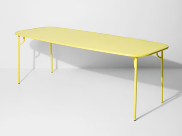 WEEK-END - Rectangular powder coated aluminium garden table by Petite Friture