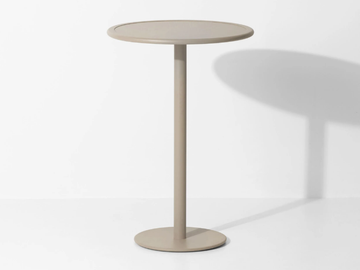 WEEK-END - Round powder coated aluminium high table by Petite Friture