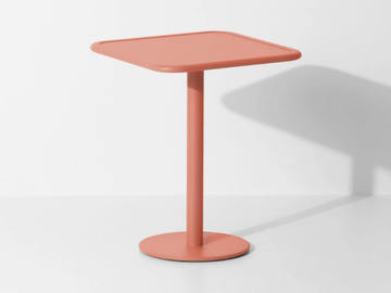 WEEK-END - Square powder coated aluminium garden table by Petite Friture