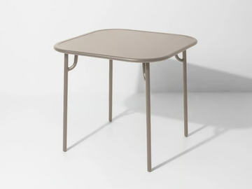 WEEK-END - Square powder coated aluminium garden table by Petite Friture