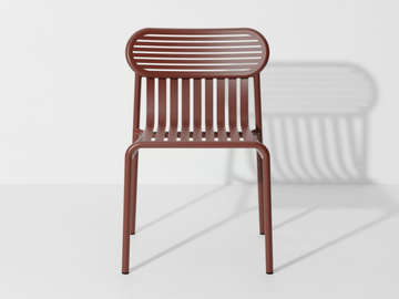 WEEK-END - Stackable powder coated aluminium garden chair by Petite Friture