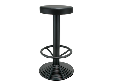 102 - Cast iron stool with footrest by PF Stile