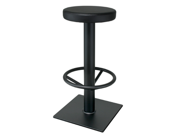 110 - Cast iron stool with footrest by PF Stile