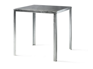 HOPE - Square galvanized steel table by PF Stile