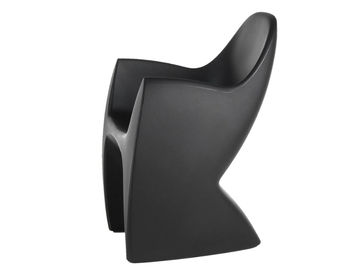 LOUNGE - Polyethylene garden chair with armrests by PF Stile