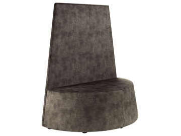 OLLI DI MEZZO - Upholstered fabric bench high-back by PF Stile