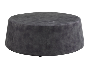 OLLI MAX - Upholstered round fabric pouf by PF Stile