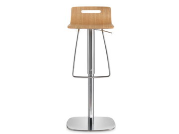 STILO - High steel and wood stool height-adjustable by PF Stile