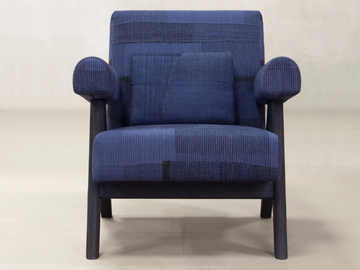 KESA COBALT - Fabric armchair with armrests by Phantom Hands