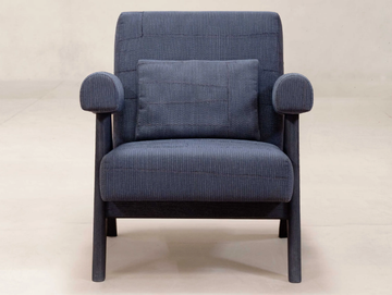 KESA INK - Fabric armchair with armrests by Phantom Hands