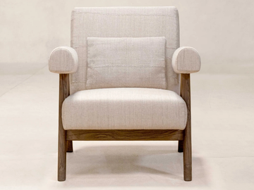 KESA SAND - Fabric armchair with armrests by Phantom Hands