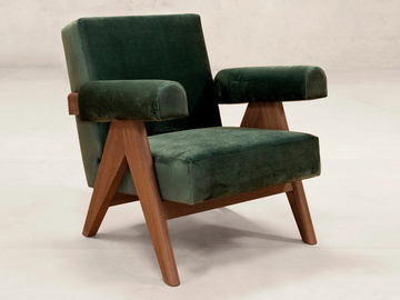 UPHOLSTERED EASY ARMCHAIR - Fabric armchair with armrests by Phantom Hands